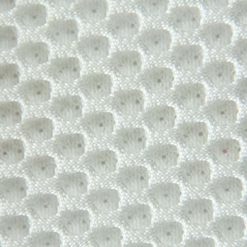Breathable white sandwich spacer mesh fabric